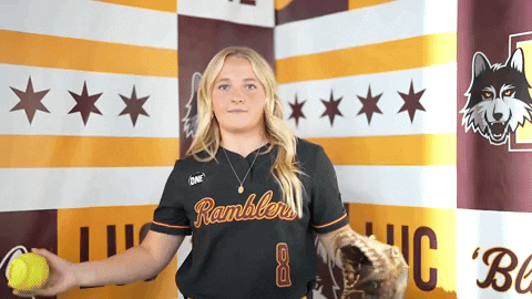 Loyola Softball GIF by LoyolaRamblers
