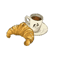 Croissant Good Morning Sticker by factoryandco