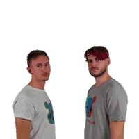 friends ok Sticker by dreifarbenpanda