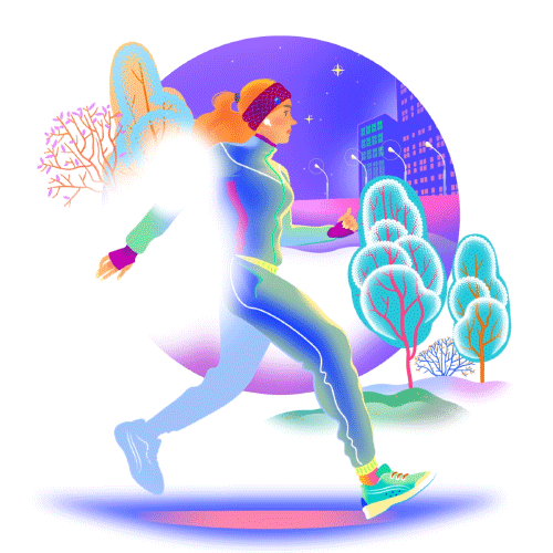 AlexDok art sport girl illustration GIF