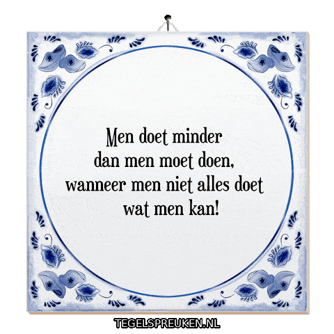 Nl Wijsheid Sticker by Tegelspreuken.nl