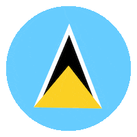 Saint Lucia Flag Sticker by Conscious Planet - Save Soil