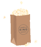 Movie Time Popcorn Sticker by CampusKino Bremen