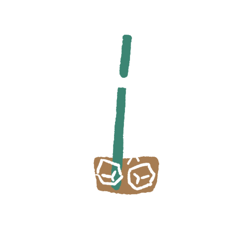 ivy_yunita latte iced latte sararobert Sticker