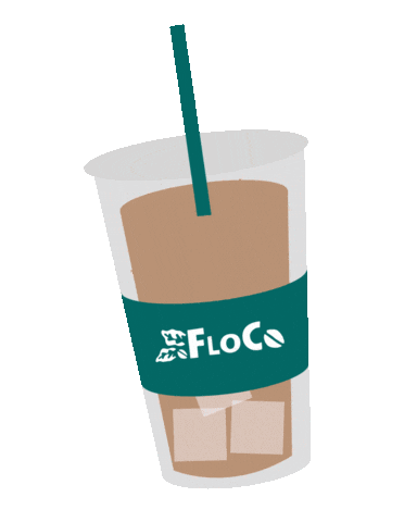 florencecoffeeco iced latte floco montana coffee florence coffee Sticker