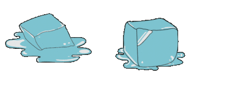 Eiswürfel Sticker by Kugelzwei