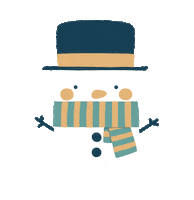 madamebarbe noel snowman bonhomme de neige madamebarbe Sticker