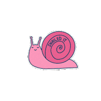 Pink Snail Sticker