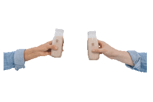Almond Milk Cheers Sticker by Almond Cow