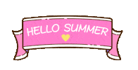 Hello Summer Sticker by Roberta Luciana Boldo