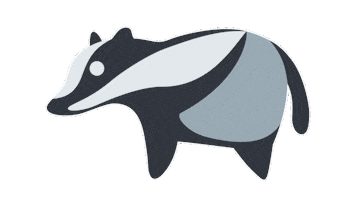 emojivid animals emoji emojivid badger Sticker