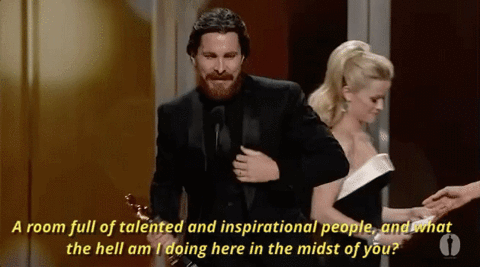 christian bale acceptance speech GIF by The Academy Awards