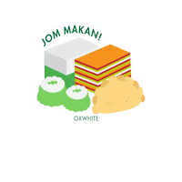 Oxwhite_Official hariraya selamathariraya kuih oxwhite Sticker