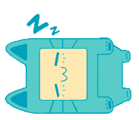 Sleepy Good Night Sticker by Blue wolf