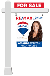 AmandaWaltonRealtor real estate realtor sign for sale Sticker