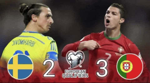 Cr7 Zlatan GIF