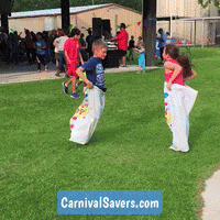 CarnivalSavers carnival savers carnivalsavescom carnival races potato sack races GIF
