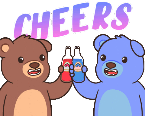 Happy Party Sticker by BEARISH