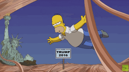 the homer they fall GIF