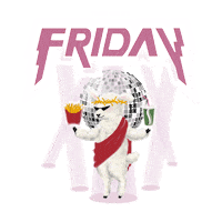 friday sheep Sticker by JENDES