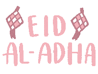 Eid Al Adha Pink Sticker