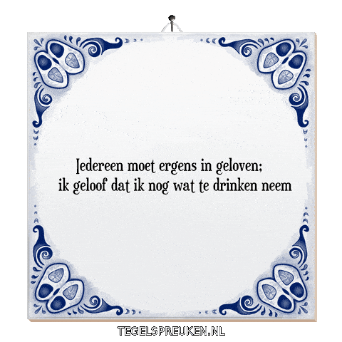 Wijsheid Spreuk Sticker by Tegelspreuken.nl