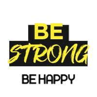 Gym Be Strong Sticker by Academia Be Happy
