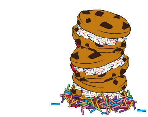 CookieTimeCookies giphyupload confetti cookies cookie monster Sticker