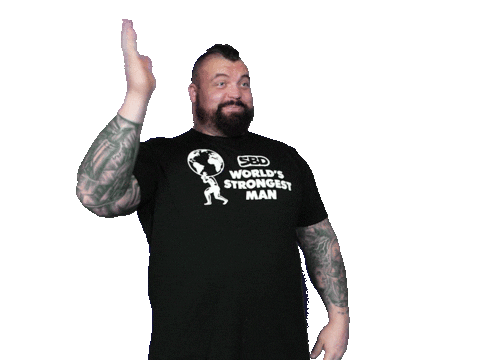 Eddie Hall Hello Sticker by The World's Strongest Man
