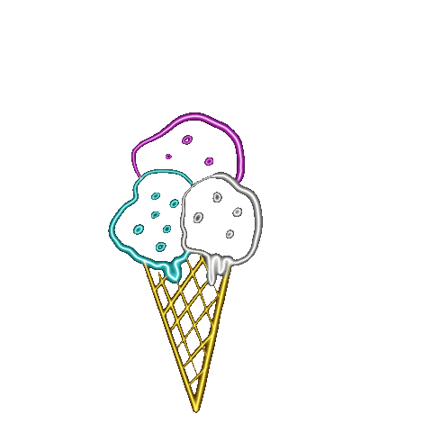 hautestockco summer neon ice cream hautestock Sticker