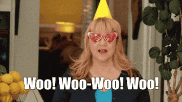 RhondaBritten party celebrate yeah woo GIF