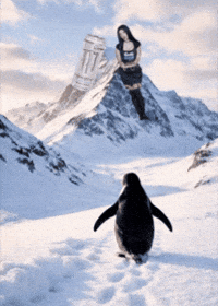 Penguin Emo GIF