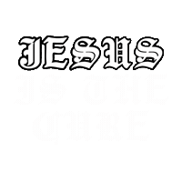 Jesus Is The Cure Sticker by The Cure Church