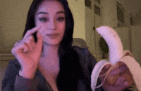 Cute Girl Eating GIF