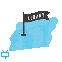 Albany Ny Map Sticker by HUDSY
