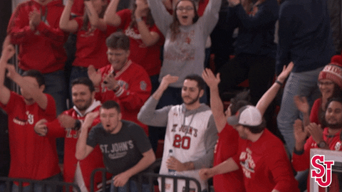 Celebrating Ncaa Sports GIF by St. John's Red Storm