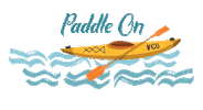 Kayak Paddle Sticker by Virginia Commonwealth University