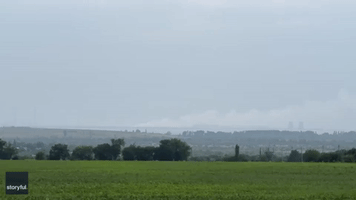 Smoke Rises Amid Reports of Renewed Shelling at Ukrainian Nuclear Plant