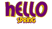 Hello Spring Sticker by OpticalArtInc.