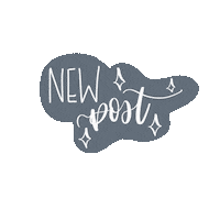 New Post Navy Sticker