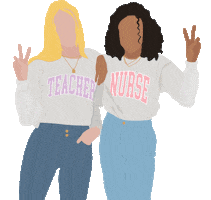 Peace Teacher Sticker by Girl Tribe Co.