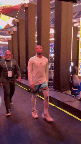 Celebrate Hands Up GIF by NBA