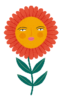 Flower Dancing Sticker by Bett Norris
