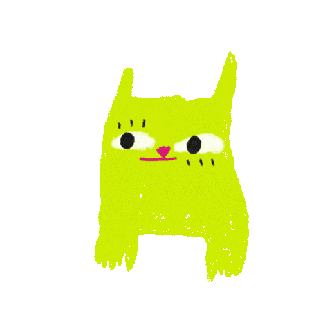 ajul giphygifmaker art cat morning Sticker