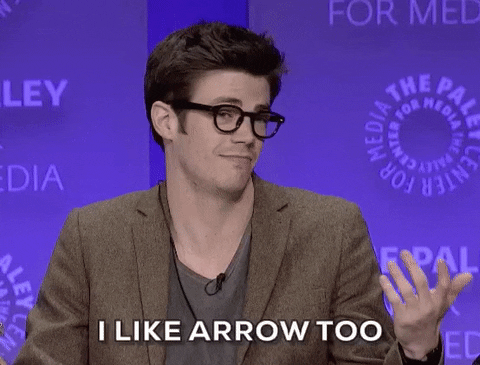 the flash shrug GIF by The Paley Center for Media