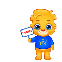 Voting Election Day Sticker by Lucas and Friends by RV AppStudios