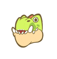 Stressed Fear Sticker by Gigantosaurus