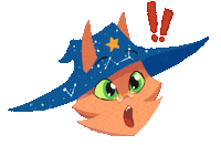 Crunchys_art wrynn magical mishaps astarius Sticker