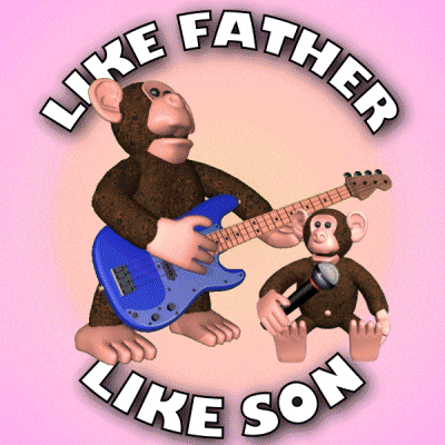 Like Father Like Son Monkey GIF