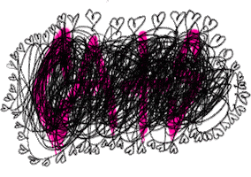 Cute Cats Hearts Sticker by Cats n Scribbles